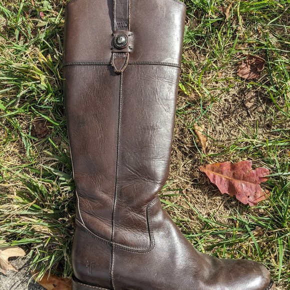 Frye Zip Up Riding Boots - Picture 5 of 9